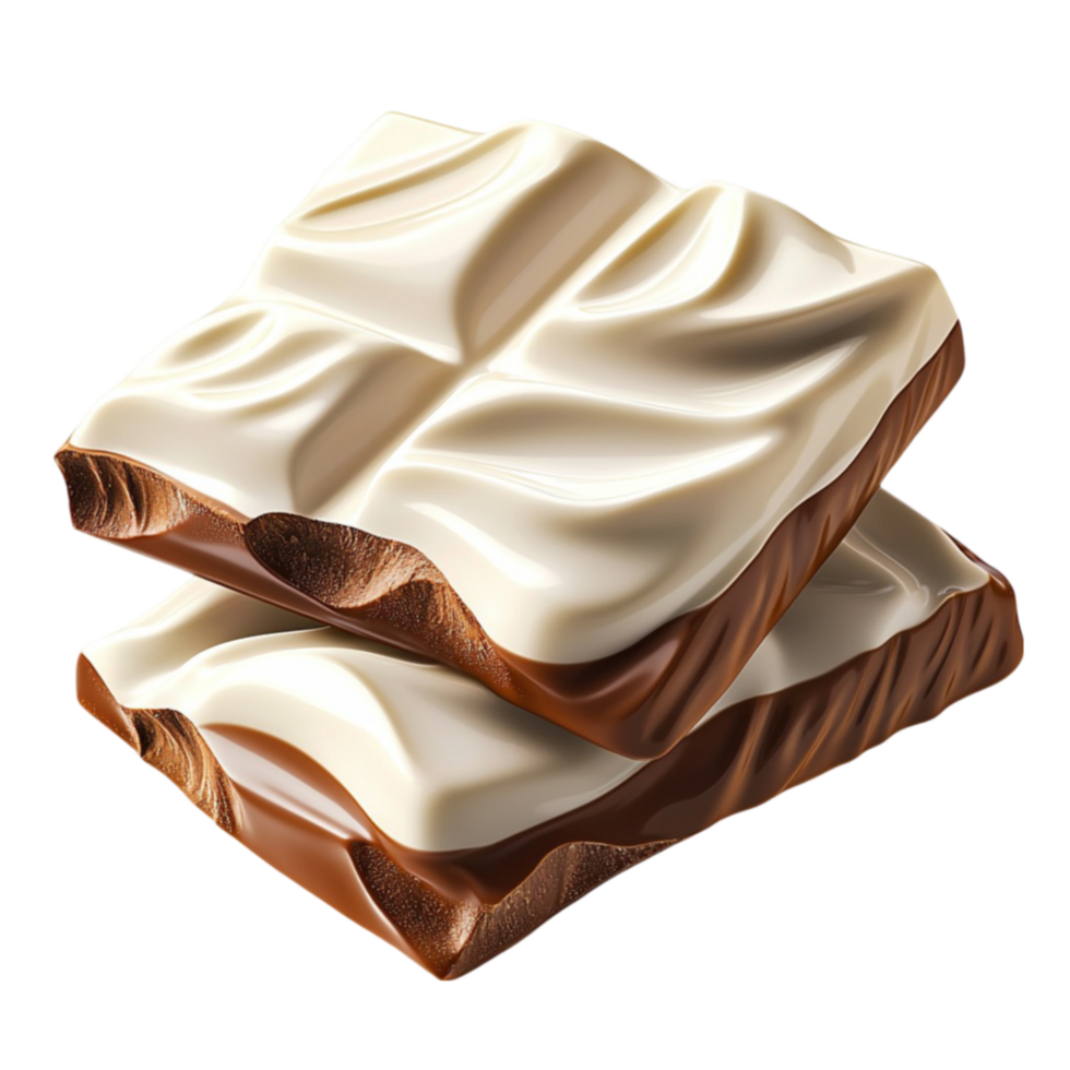 chocolatecovered wafer bars stacked neatly with a creamy layered filling png
