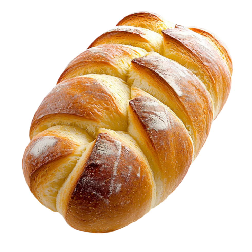 ly baked golden braided bread with a shiny crust and fluffy texture png