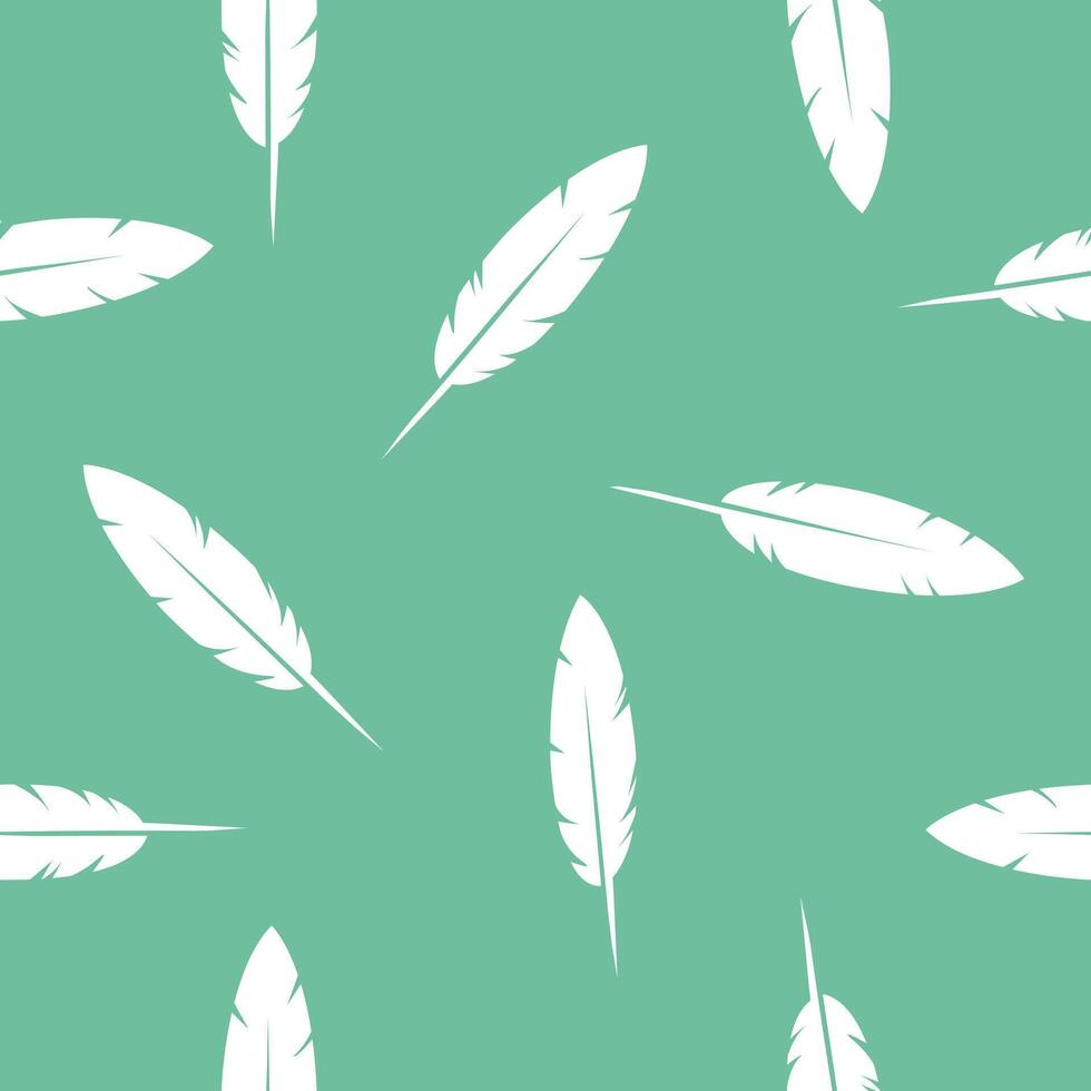Bird Feather Seamless Pattern texture vector