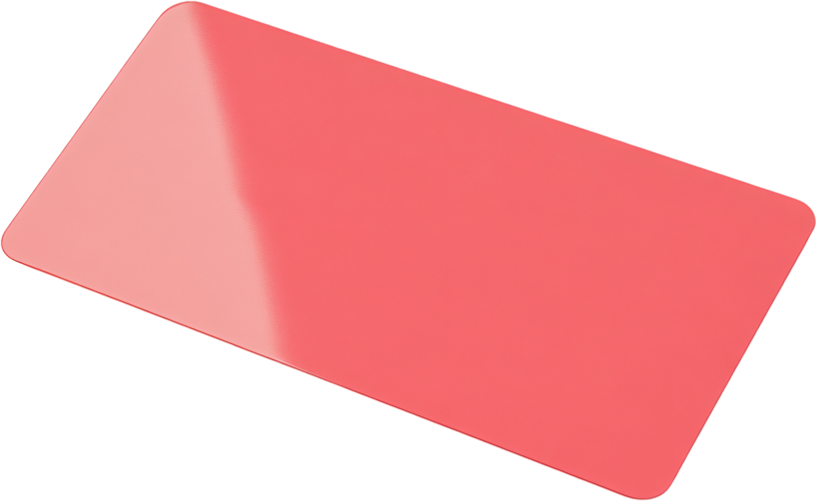 Abstract pink rectangle with rounded corners against a stark black background, creating a minimalist and modern visual. Simple, graphic element. png