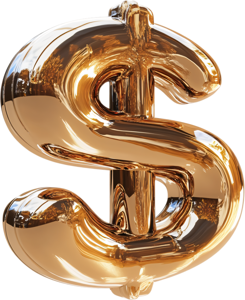 Golden Currency. A gleaming, reflective symbol signifying wealth, prosperity, and financial success, set against a contrasting backdrop. png