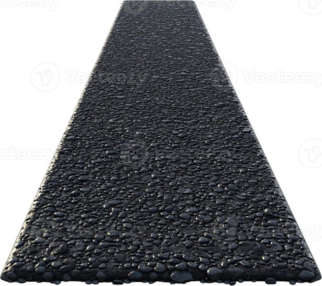 A straight, rough surface. The dark, textured asphalt is shot at a low angle to provide a simple yet dramatic look at a common material. png