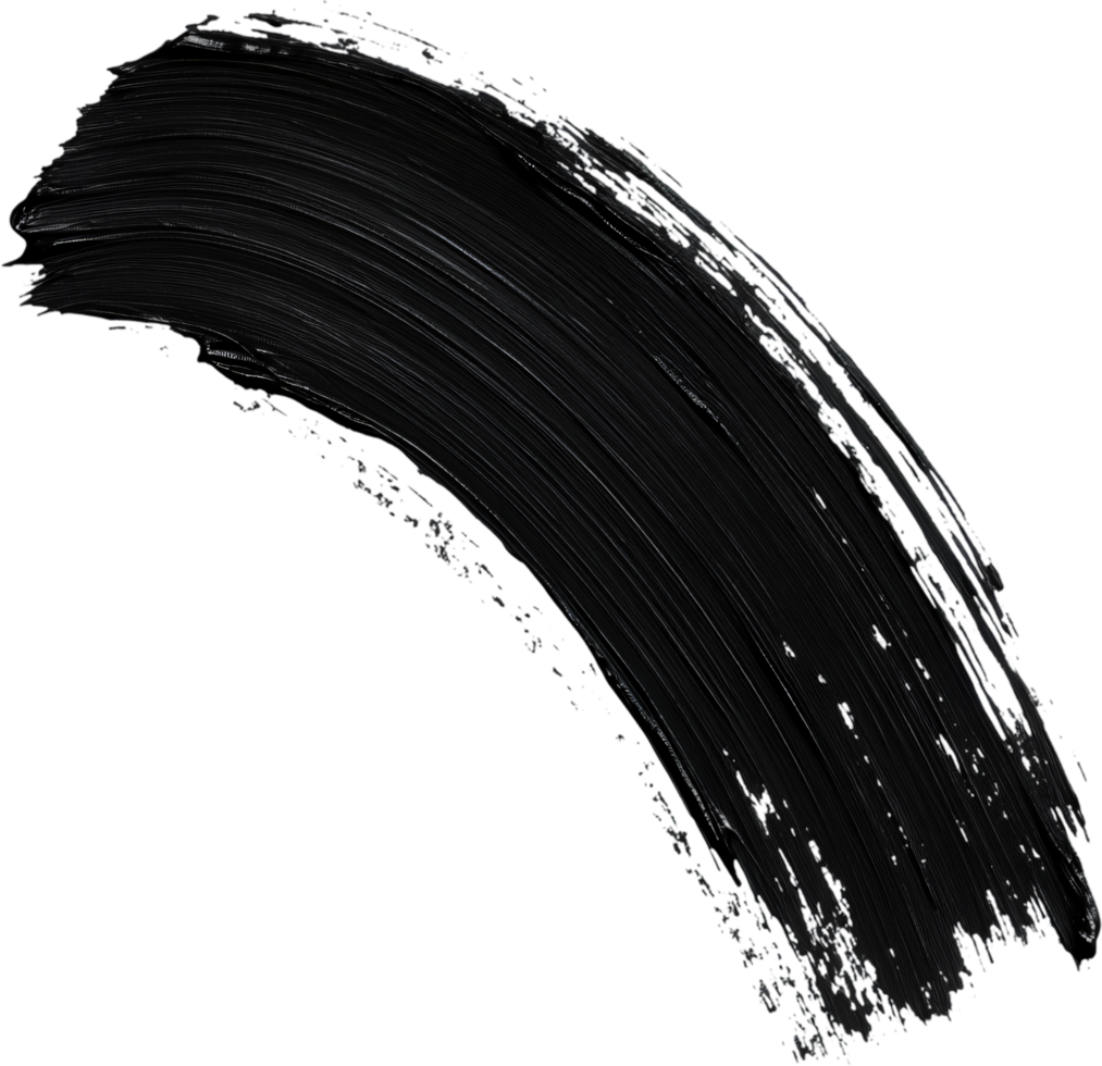 A striking visual of a black paint streak against a black backdrop. The image showcases a dark and dense texture with dramatic composition. png