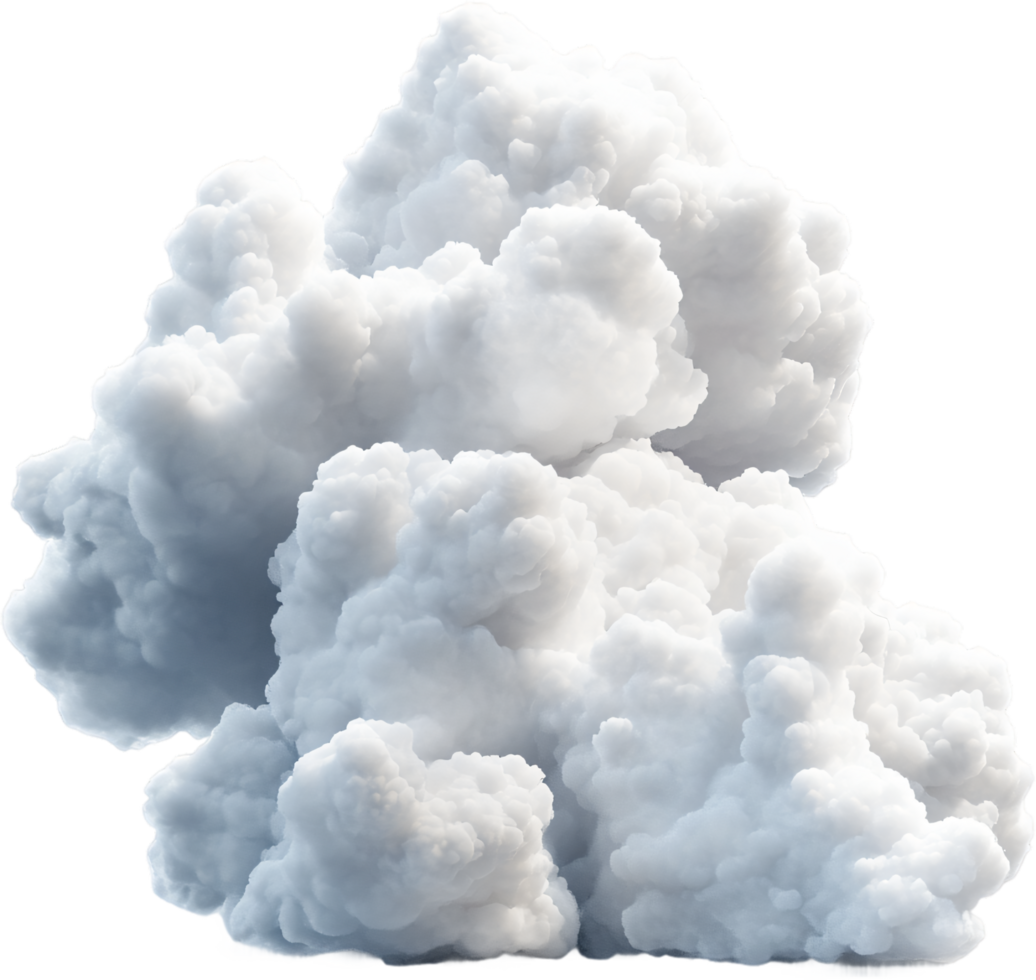 A large, fluffy white cloud dominates the scene, suggesting atmospheric instability. This isolated cloud seems almost like a cotton ball in the sky. png
