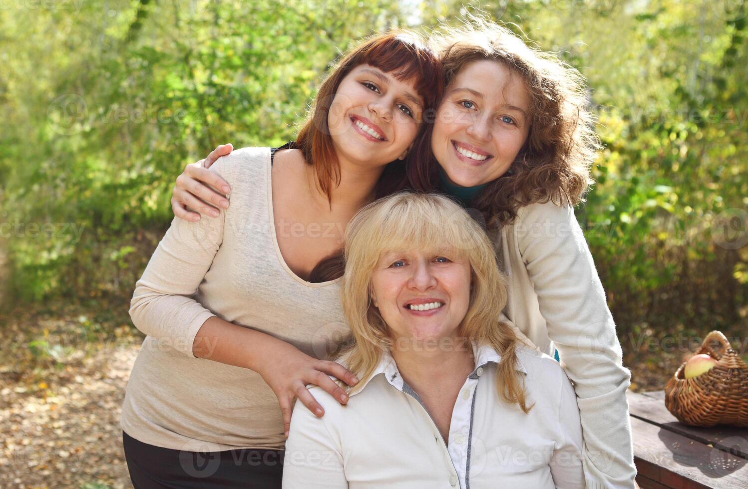 Family portrait, close up photo