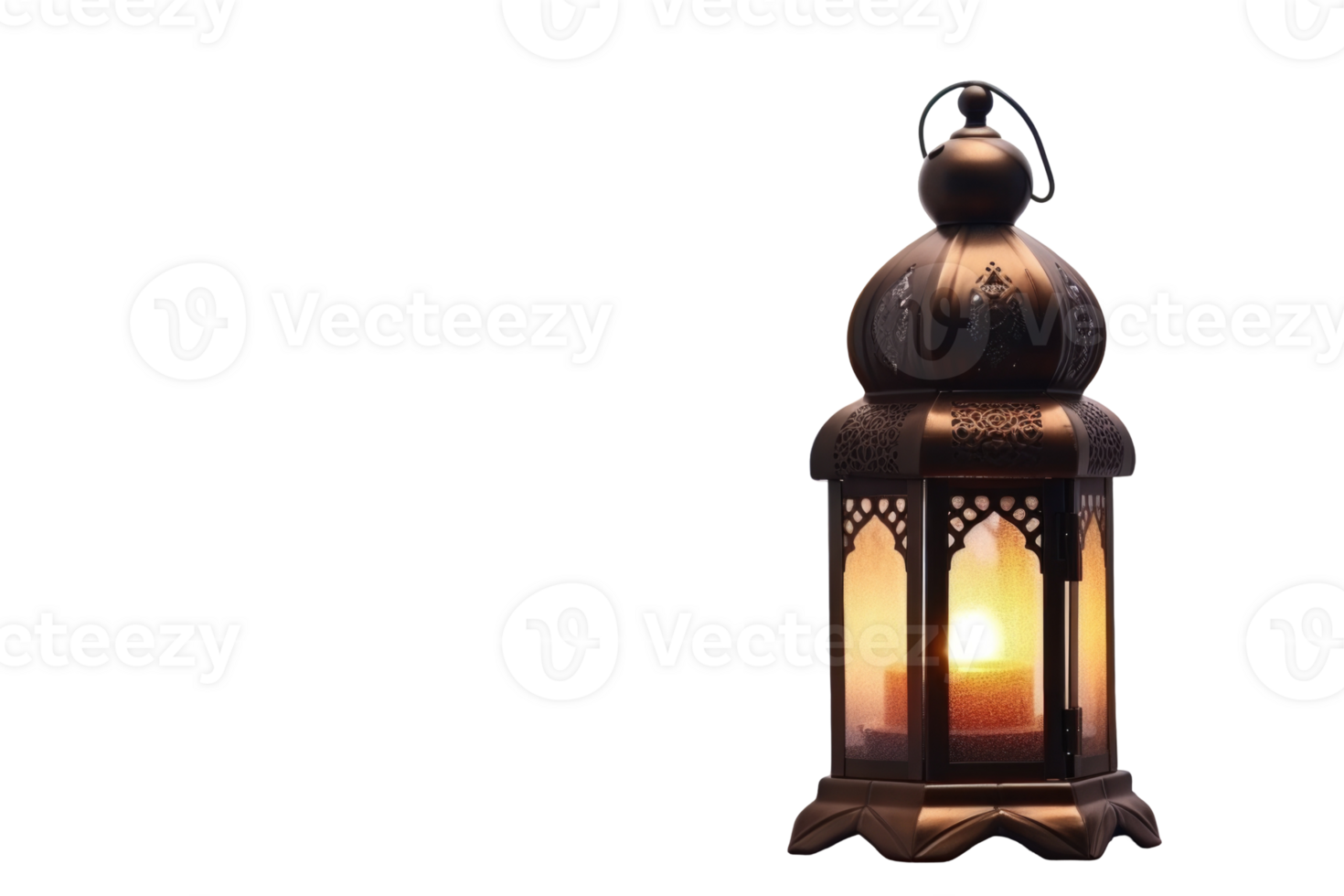 A lantern with a candle lit on it png