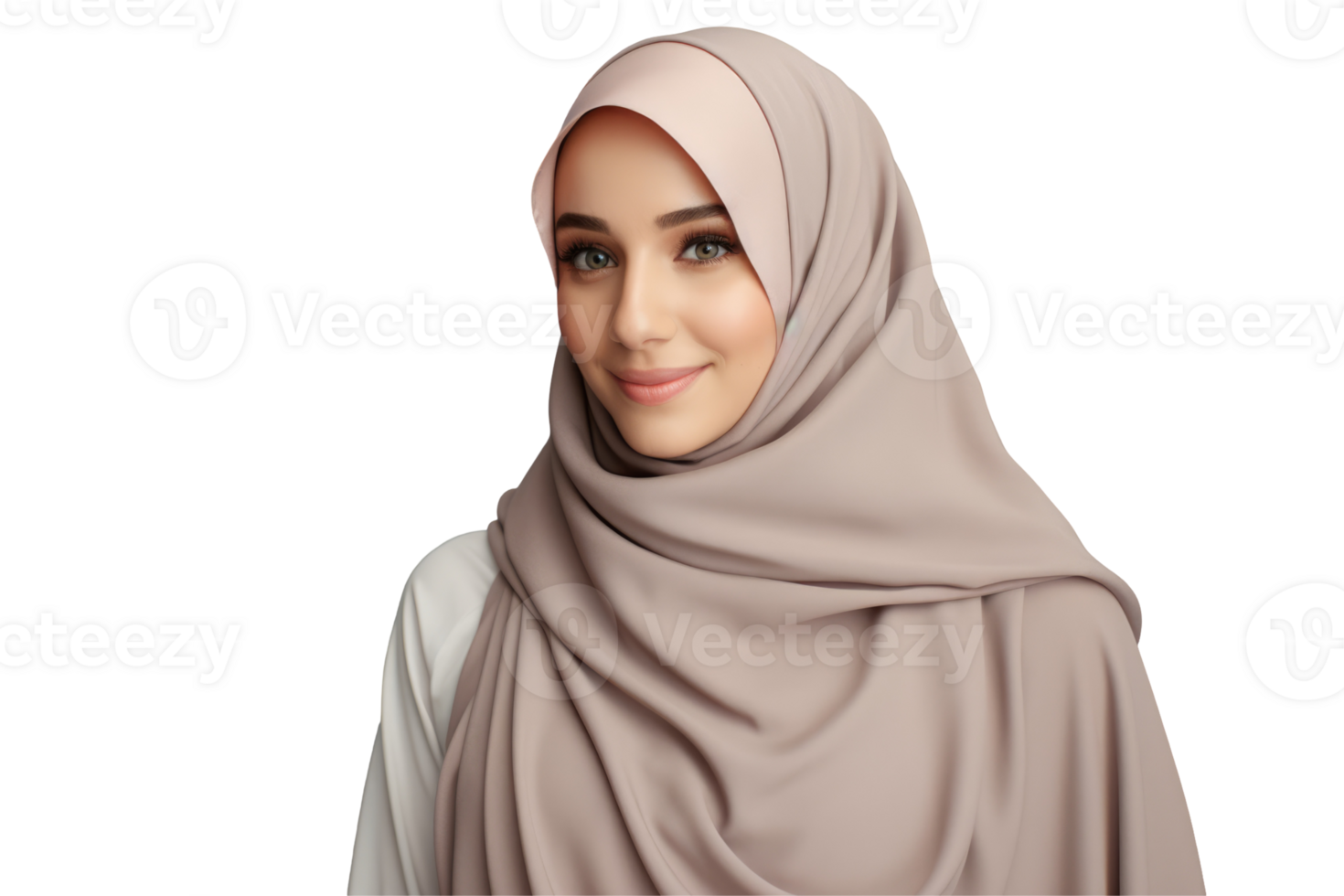A beautiful young woman wearing a hijab png