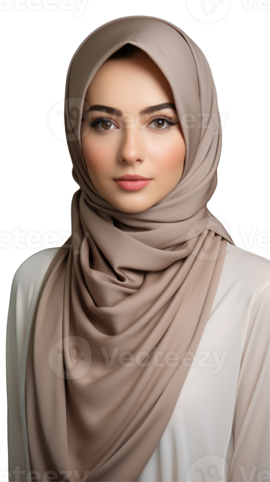 A beautiful woman wearing a hijab png