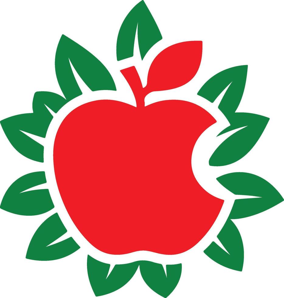 Abstract Apple Illustration Art vector