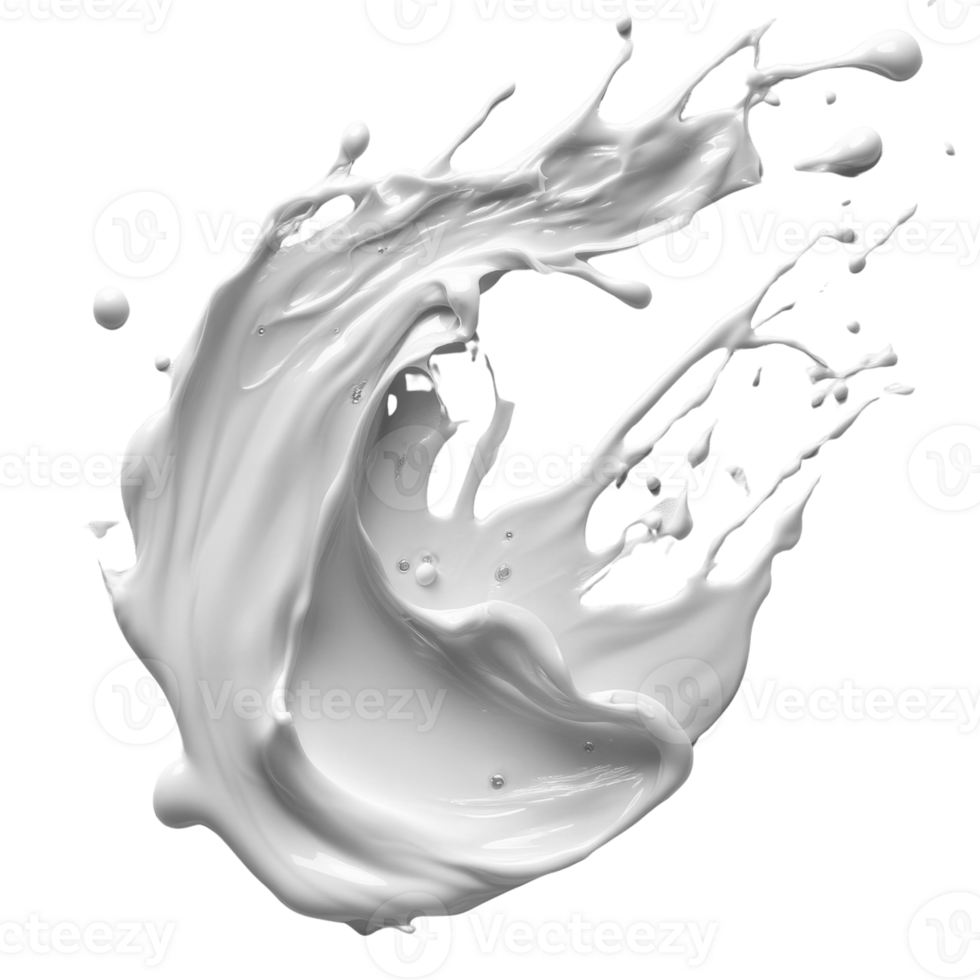 dynamic splash of white paint creates energetic and artistic effect png