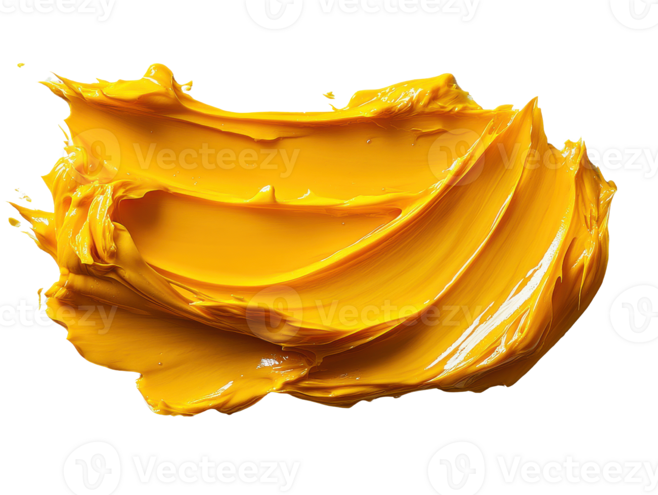 Bright yellow paint texture with smooth, glossy finish png
