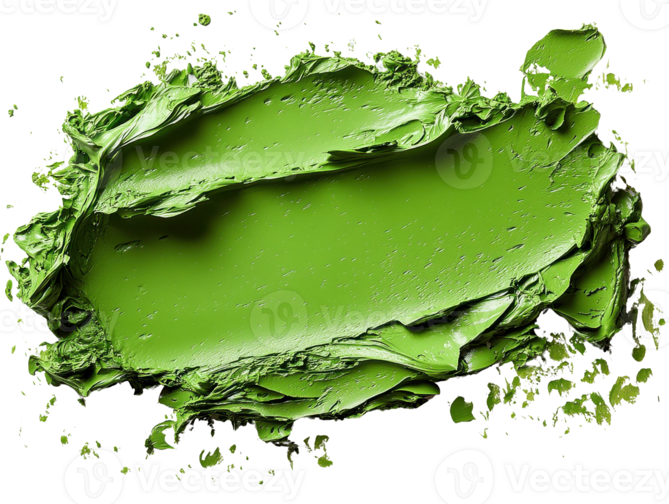 Vibrant green paint texture with smooth, glossy finish, ideal for backgrounds or design elements png