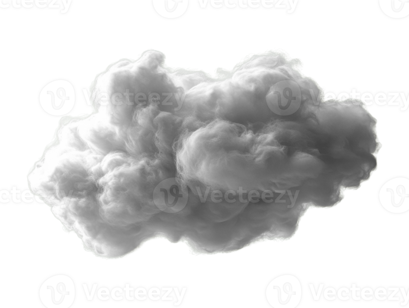 Fluffy gray cloud with soft texture, ideal for backgrounds or weather themes png