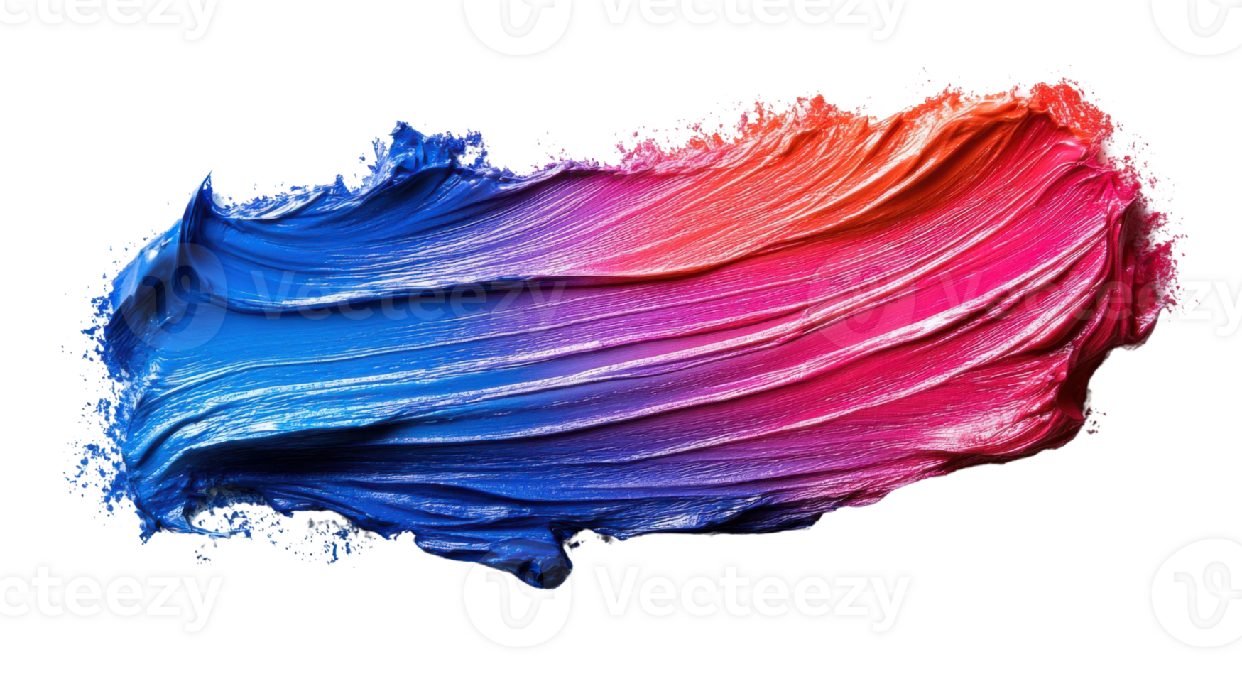 Vibrant blue and pink paint swirl, creating dynamic artistic texture png