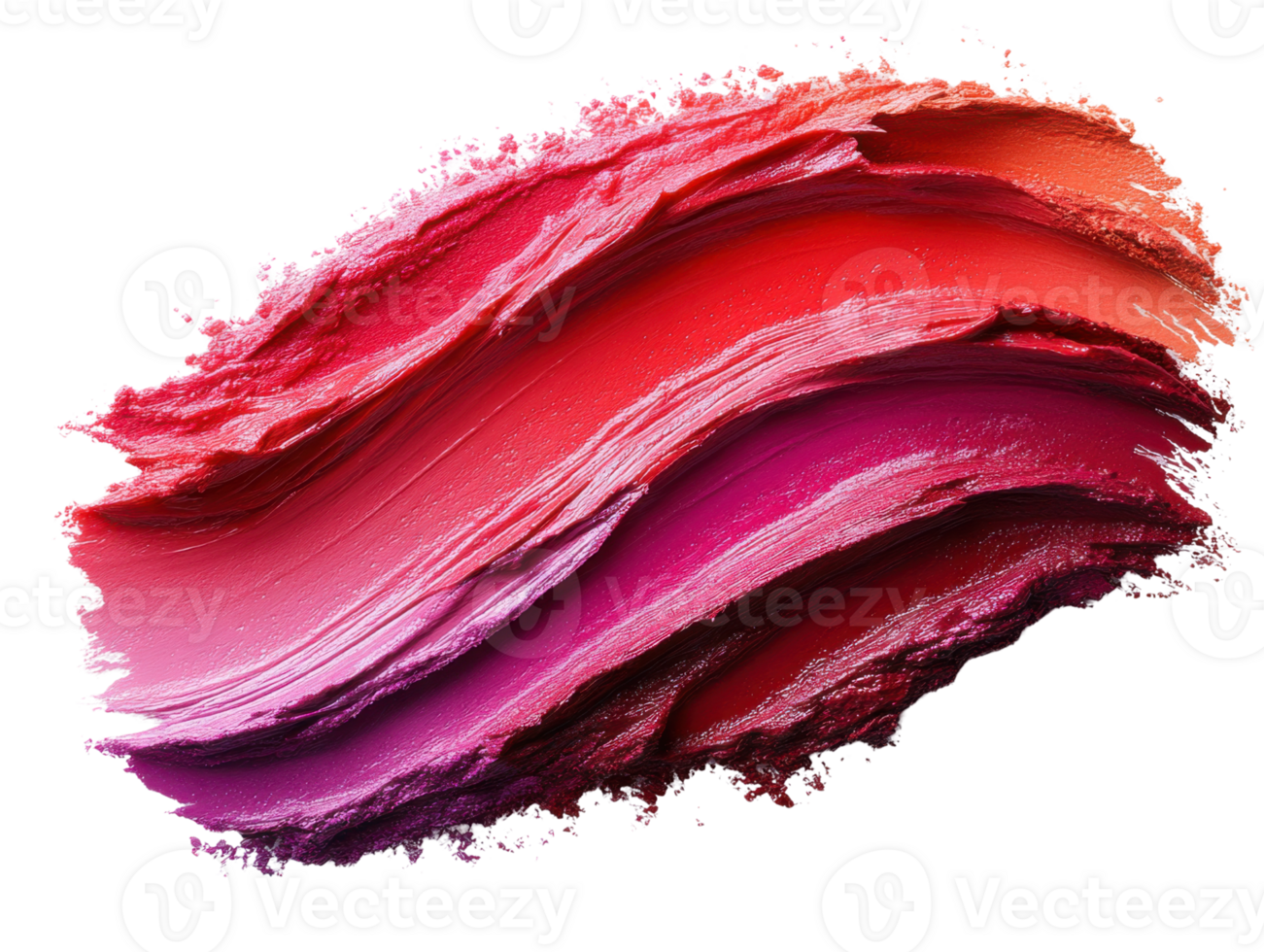 Vibrant paint strokes in shades of pink, red, and orange create dynamic texture png