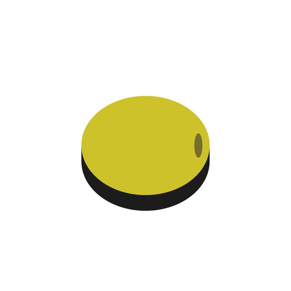 Illustration olive fruit with blank background vector