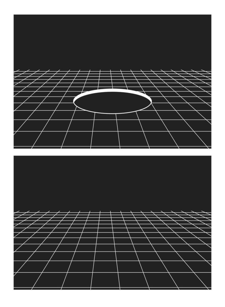 Illustration blank dimension space vector