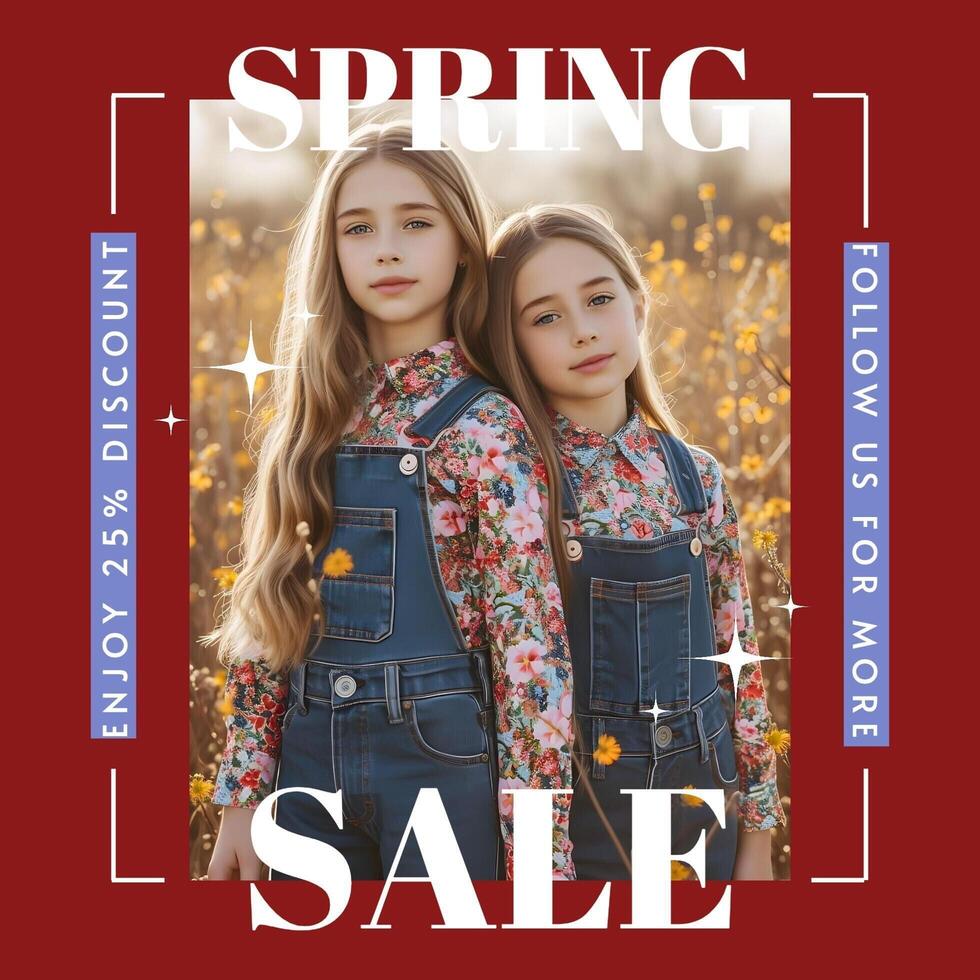 Spring Sale Instagram Post template