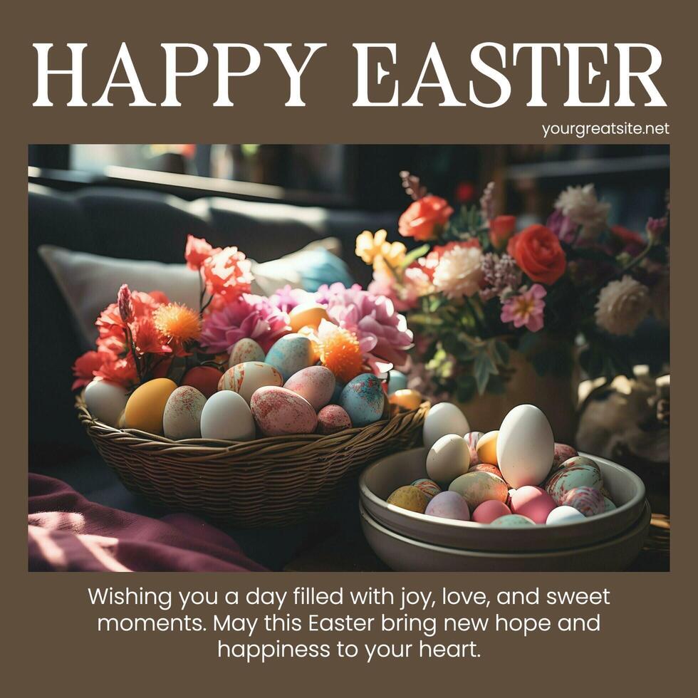 Easter Greetings template