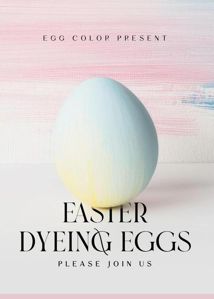 Easter Event Invitation Cards Portrait Version template