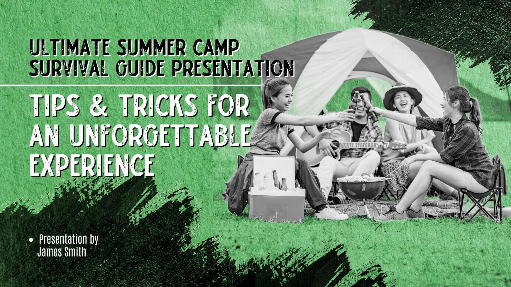 Summer Camp Survival Guide Preparation template