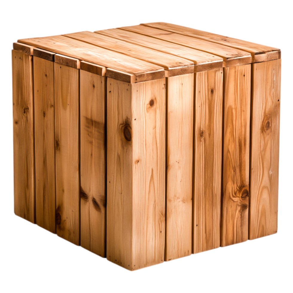 Wooden Storage Box Rustic Design for Home and Garden Use png