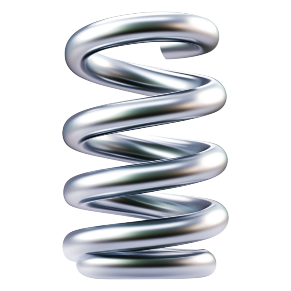 Metallic Spring Coil on for Industrial Use png