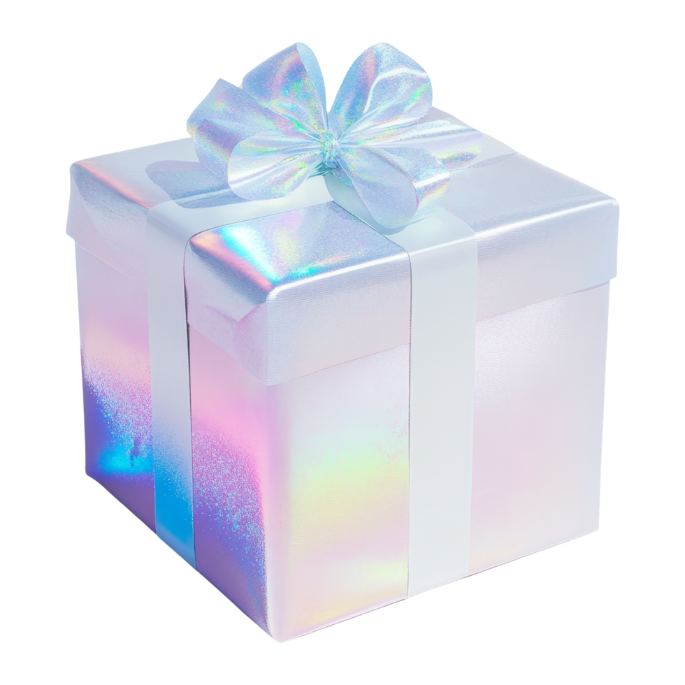 Gift box surprise home image festive top-down view png