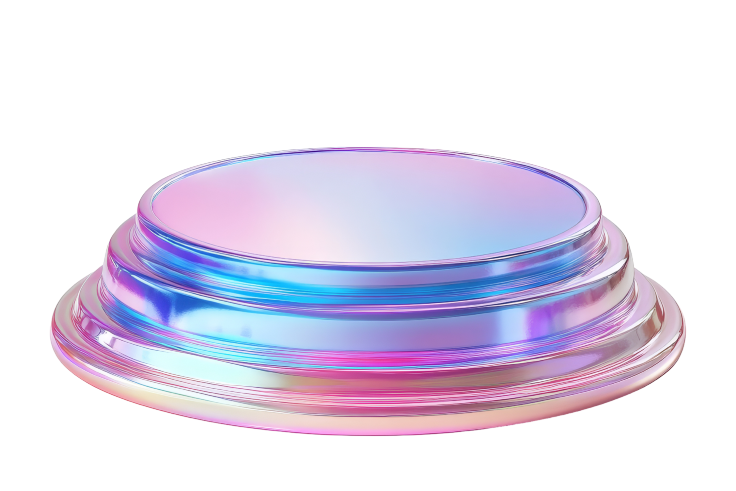 Bright acrylic display stand in modern product photography png
