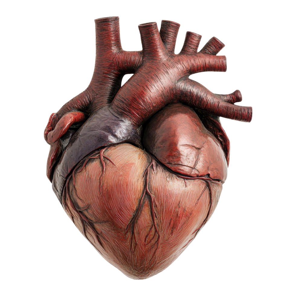 Heart anatomy model medical study 3d image laboratory png
