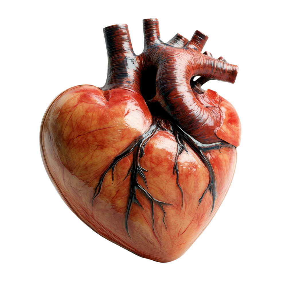 Heart anatomy model medical studio 3d art close-up science png