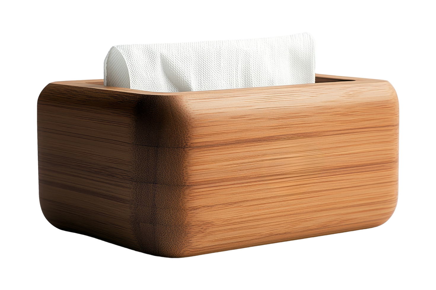 Organize your space wooden tissue box display home decor png