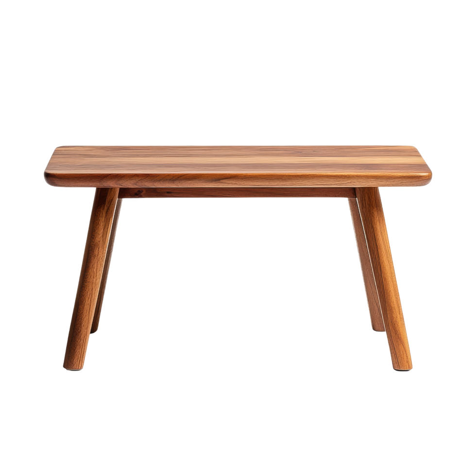 Stylish wooden table modern home furniture indoor top view png