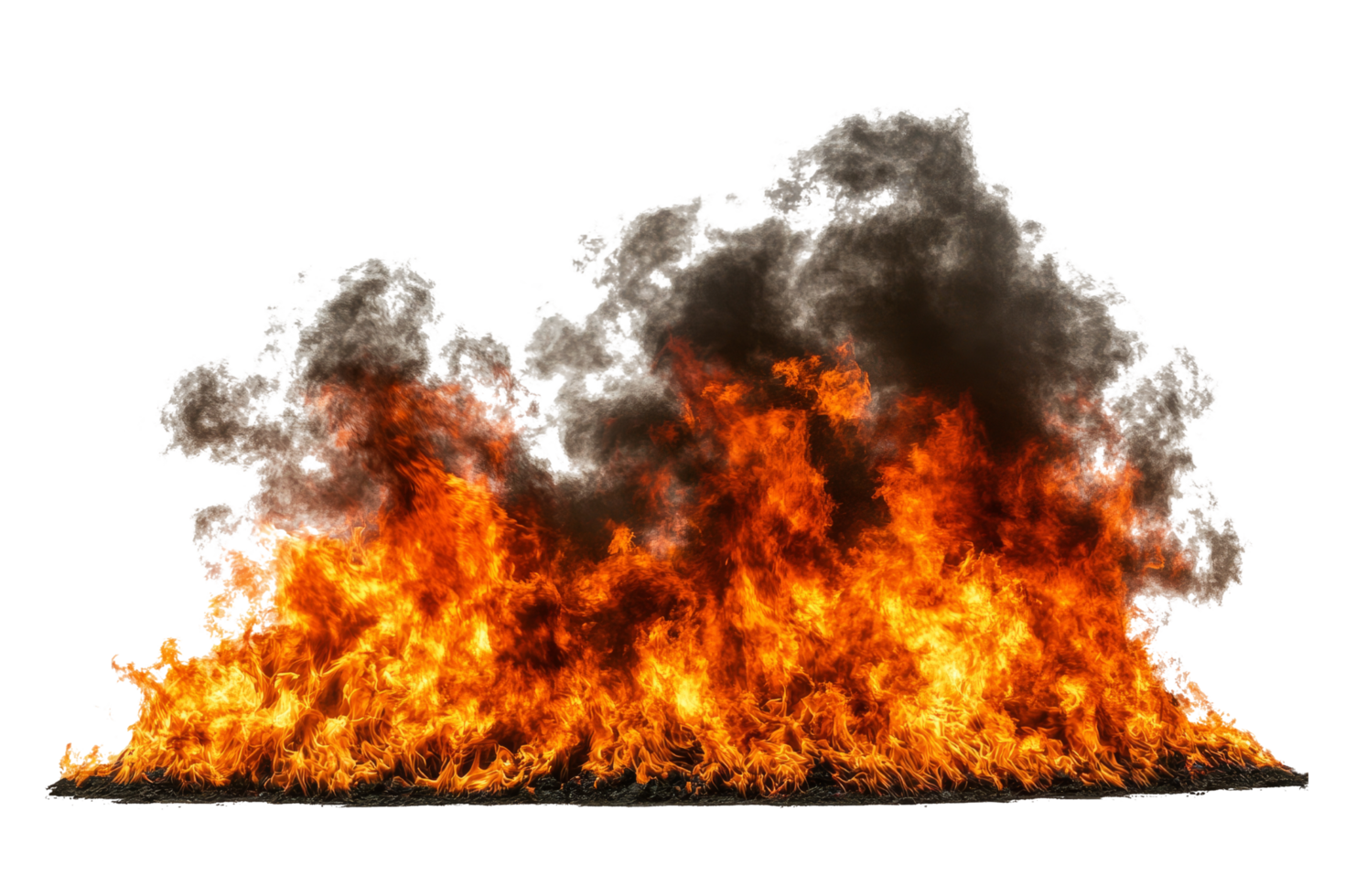 Fire eruption scene digital art png