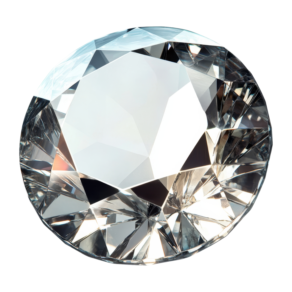 Brilliant diamond reflection studio macro photography png
