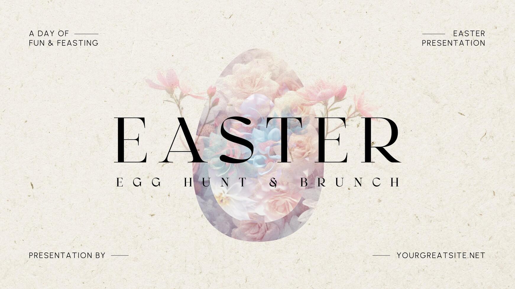 Easter Egg Hunt and Brunch Event Presentation template