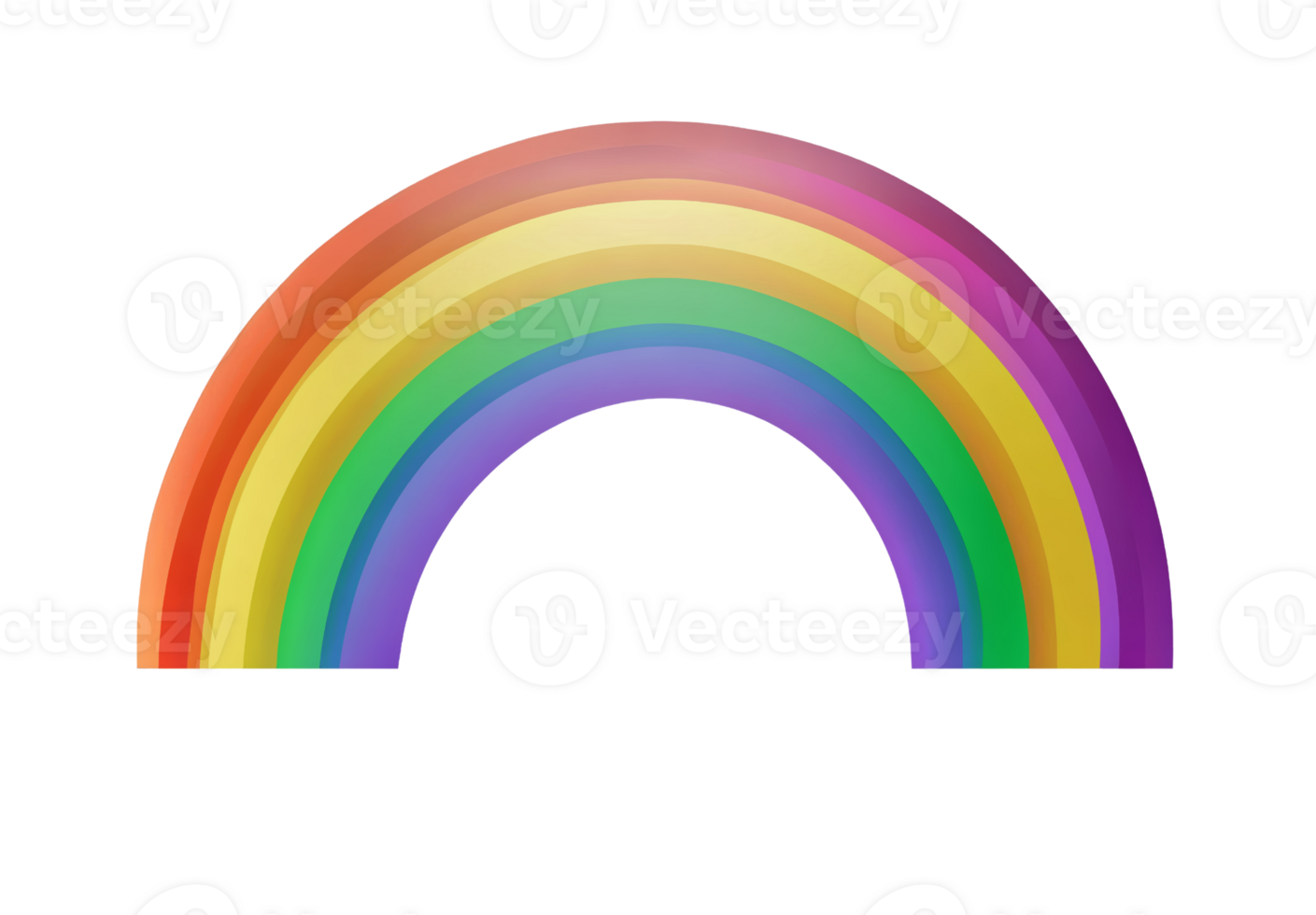 Rainbow arc on transparent background png
