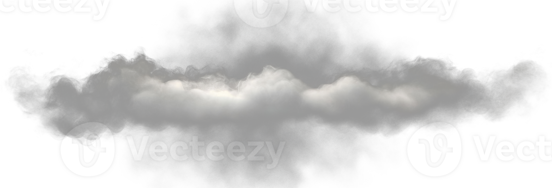 Hazy White Smoke Texture on Transparent Background png