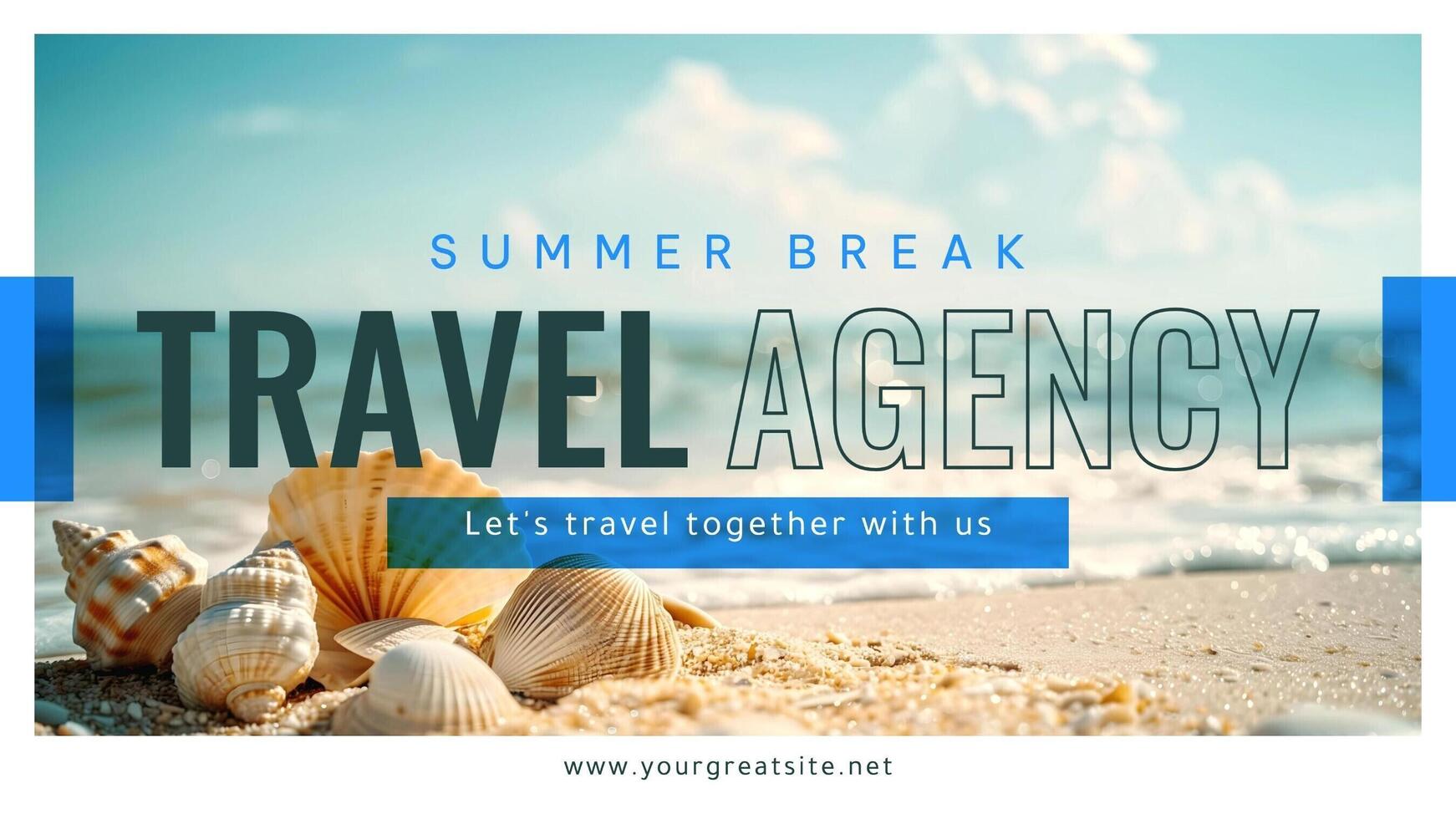 Minimalist Travel Agency Summer Break Presentation template