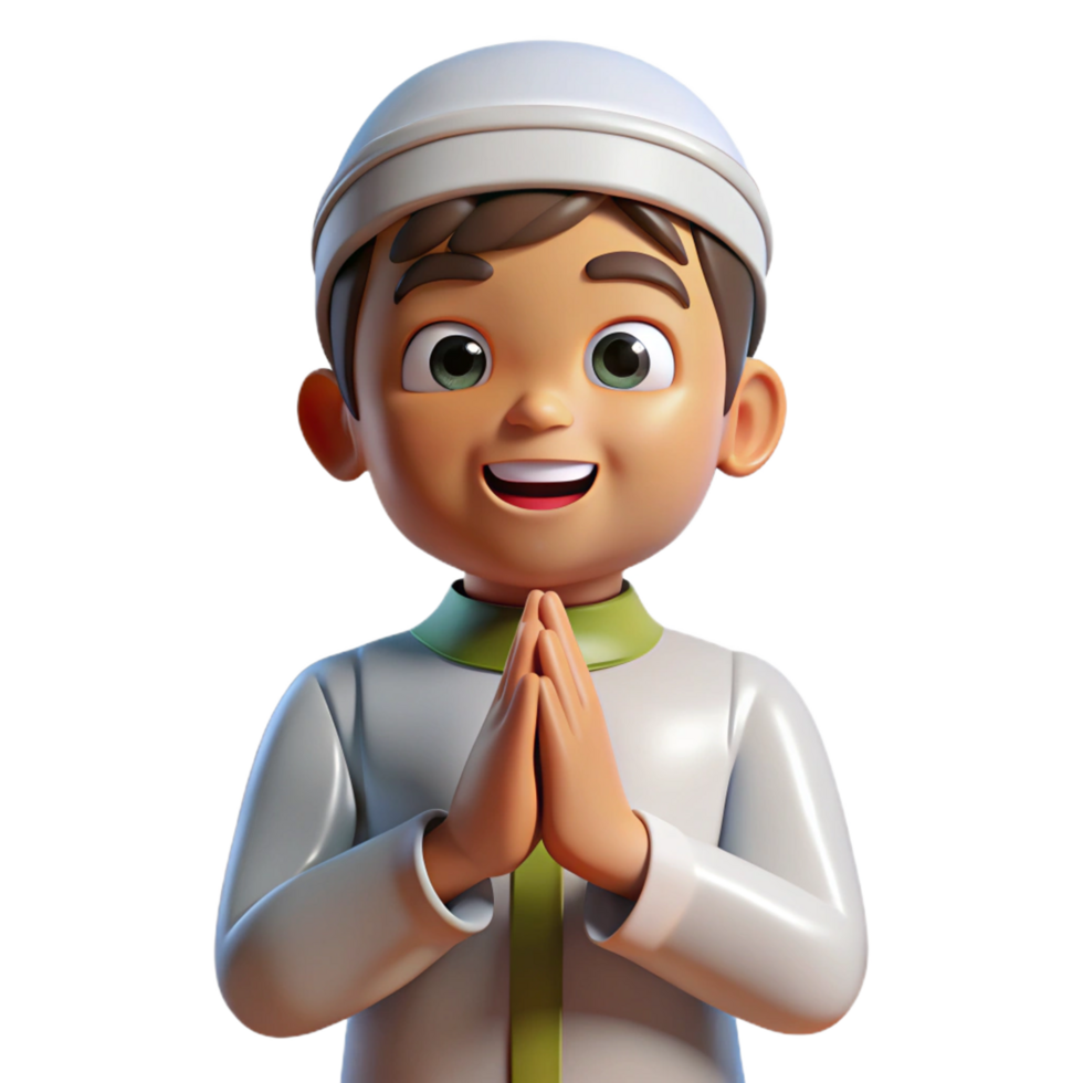 Little boy praying with both hands open in supplication png