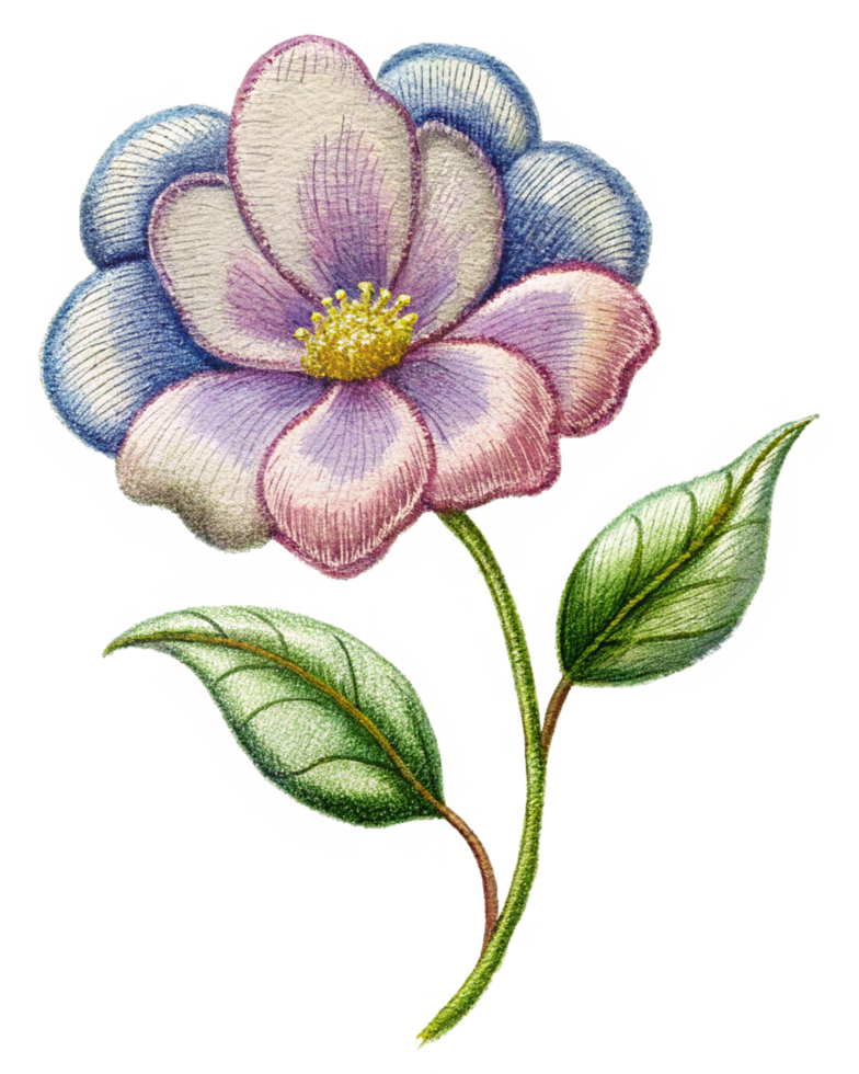 Soft and intricate embroidered flower pattern for designs png