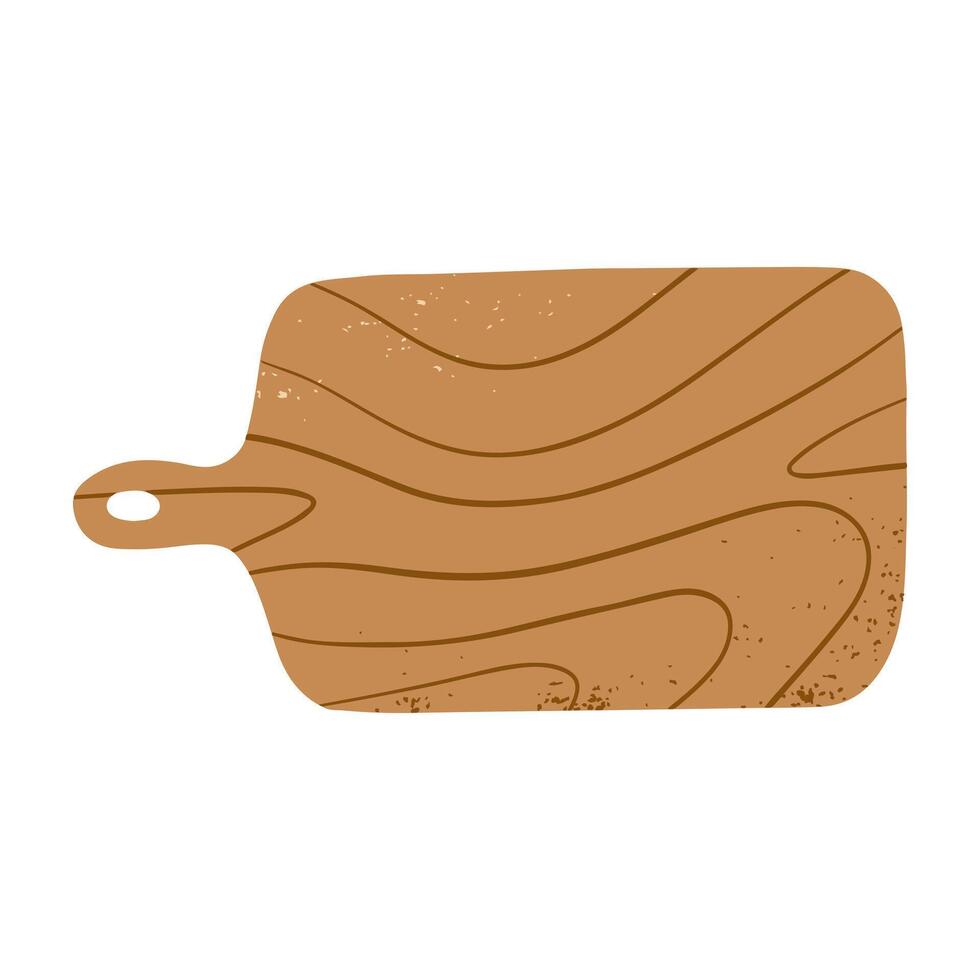 Kitchen cooking utensil cutting board baking icon illustration. Bakery and pastry stuff element vector