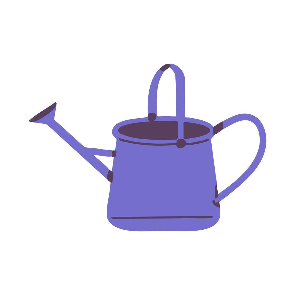 Watering can illustrationHand drawn Watering can illustration vector
