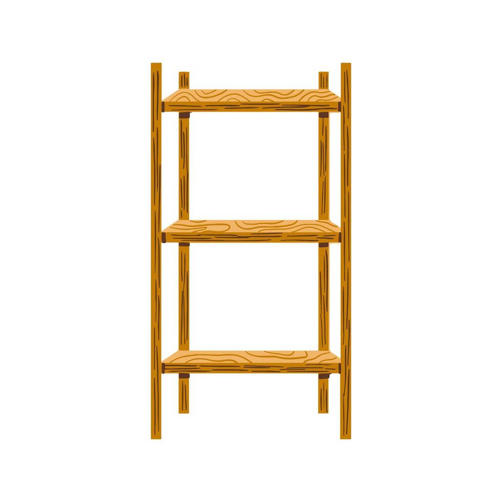 Abstract minimal bookshelf illustration with clean lines and simple design, perfect for modern and minimalist decor themes. vector