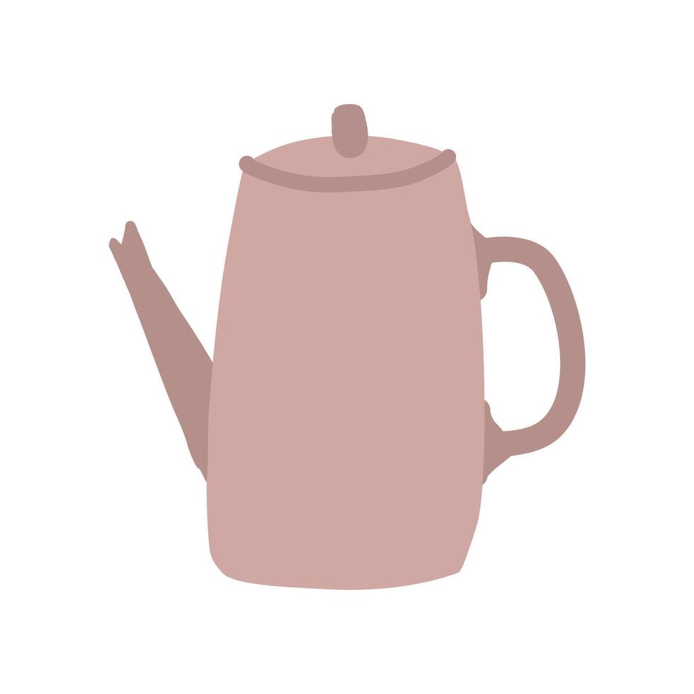 ceramic kettle icon elements illustration vector
