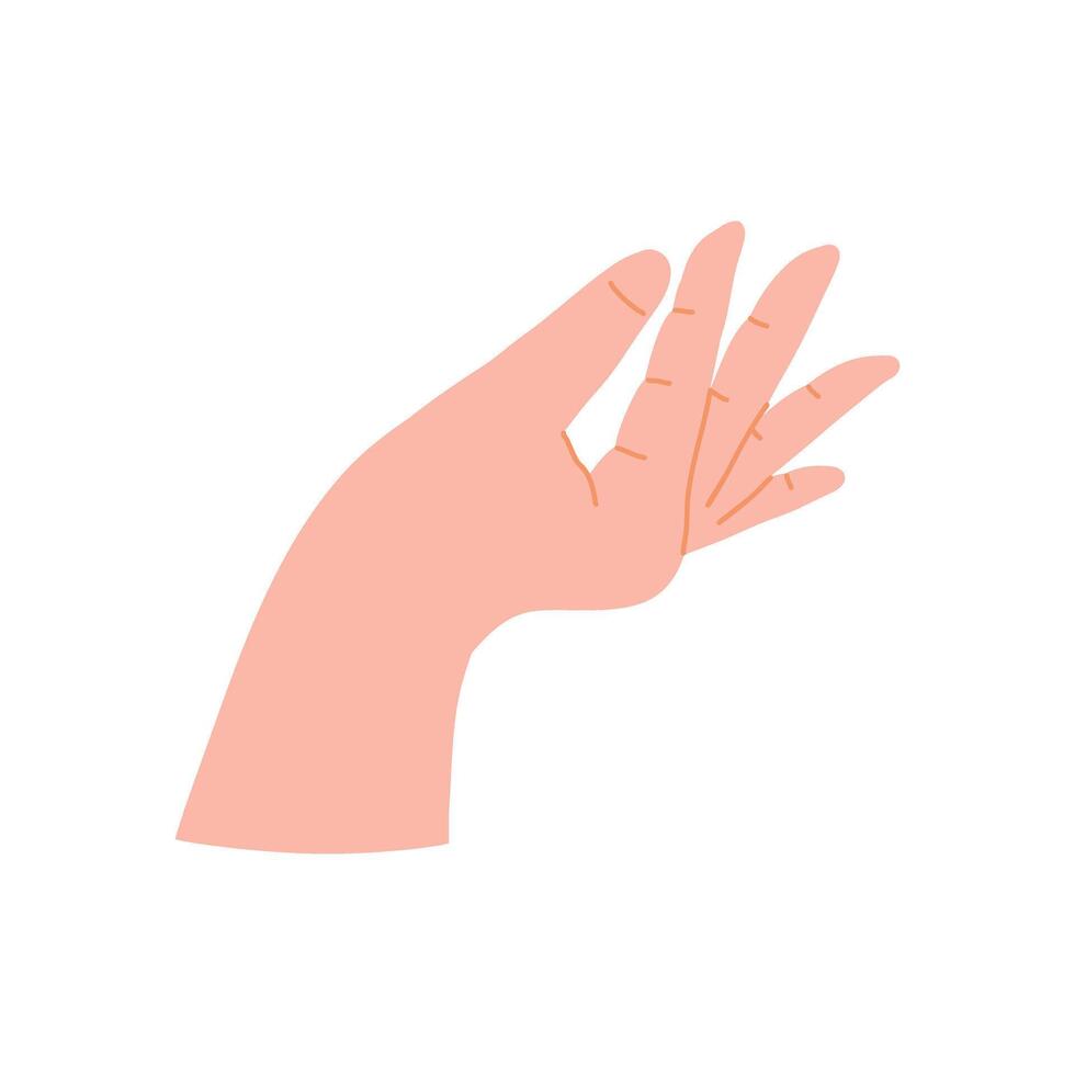 Hand holding gestures icon elements illustration vector