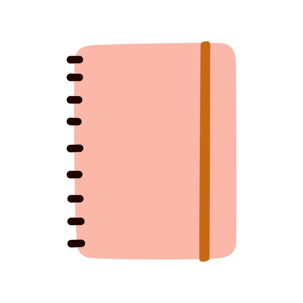 Notebooks notepads, memo pads, planners, organizers for making writing notes and jotting icon elements illustration vector