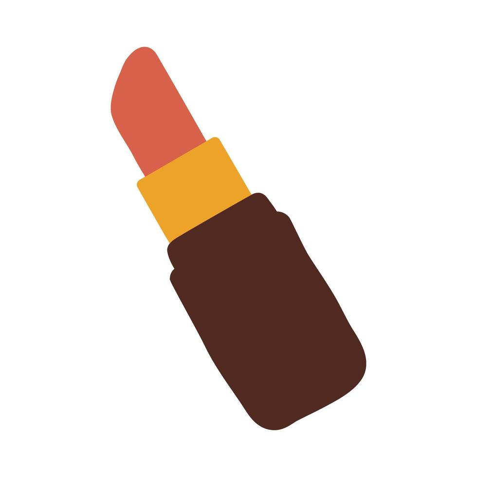 Hand Drawn Red Lipstick Illustration for Beauty and Makeup Designs vector