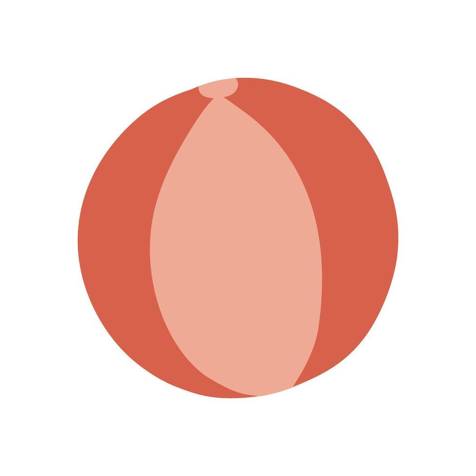 Simple Summer Beach Ball Illustration vector