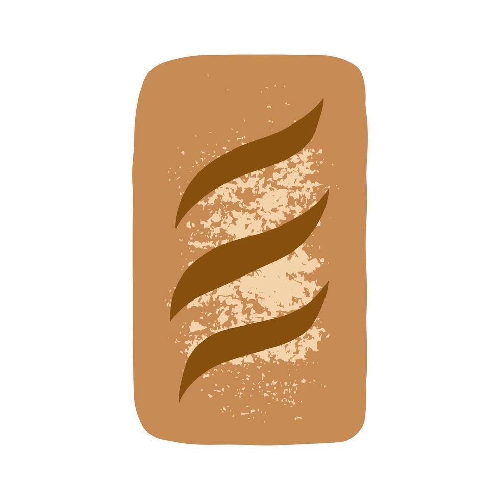 french bread baguette breakfast cafe and baking bakery element illustration vector